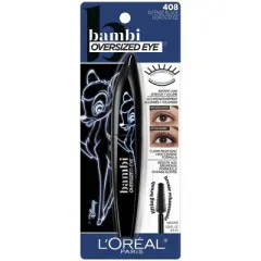 L'Oreal Paris Bambi Oversized Eye Washable Mascara Instant Volume Black - 0.28 fl oz