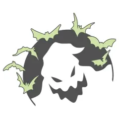 Womens The Nightmare Before Christmas Oogie Boogie Moon Bats T Shirt