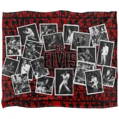 Elvis Presley Comeback to 68 Officially Licensed Silky Touch Super Soft Throw Blanket 50" x 60"