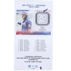 Topps MLB 2021 Topps Baseball Updated Series Value Box | 7 Packs
