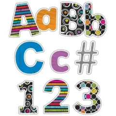 Carson Dellosa Education Colorful Chalkboard Combo Pack EZ Letters, 219 Pieces Per Pack, 3 Packs