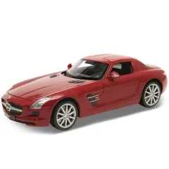 Mercedes SLS AMG Red 1/24 Diecast Model Car by Welly