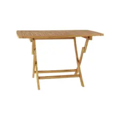 5pc Traditional Teak Wood Patio Dining Set - Brown - Olivia & May