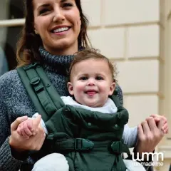 Diono Imagine Deluxe, 3-in-1 Baby Carrier, Newborn to Toddler, Front & Back Carry, Ergonomic, Racing Green