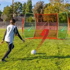 GoSports Strike Net Soccer Training Goal & Rebounder - Practice Net for All Skill Levels