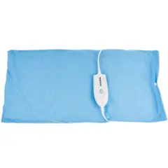 Fleming Supply XL Electric Heating Pad With 4 Temperature Settings - 24" x 12", Blue