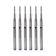 Monteverde Ballpoint Pen Refill Medium Point Blue Ink 6 Pack (M433BU)