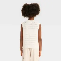 Girls' Button-Front Sweater Vest - Cat & Jack&trade;