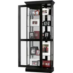 Howard Miller 680477 Howard Miller Berends Curio Cabinet 680477 Black Satin