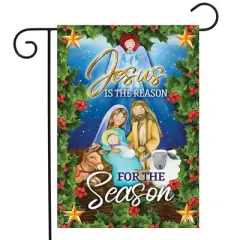 Briarwood Lane Garden Flag 12x18 For Outdoor Jesus Is the Reason Christmas For Christmas Garden Flag Flags For Outside
