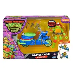 Teenage Mutant Ninja Turtles: Mutant Mayhem Battle Cycle with Raphael Action Figure Set - 2pk