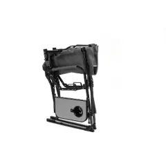 DOMETOUR Camping Directors Chair, Heavy Duty,Oversized Portable Folding Chair with Side Table, Pocket for Beach, Fishing,Trip,Picnic,Lawn 
Grey