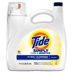 Tide Simply Free & Sensitive Liquid Laundry Detergent - Unscented