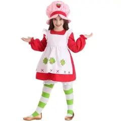 HalloweenCostumes.com Girl's Strawberry Shortcake Costume | Kids Classic Strawberry Shortcake Halloween Costume