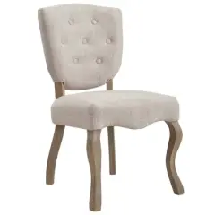 Array Vintage French Upholstered Dining Side Chair Beige - Modway