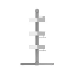 Sharper Image 3 Tier Adjustable Shower Caddy Corner - White