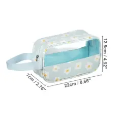 Unique Bargains Durable Small Makeup Bag Blue 1 Pc