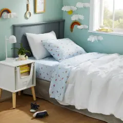 Rainbow Microfiber Kids' Sheet Set Scatter - Pillowfort&trade;