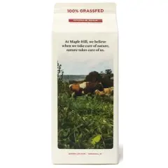 Maple Hill Creamery 100% Grassfed Organic Whole Milk - 0.5gal