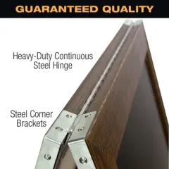 Excello Global Products Double-Sided 40x23 Heavy-Duty A-Frame Chalkboard Standing Sign,10 Chalk Markers, 40 Piece Stencils, Chalk and Eraser (Rustic)