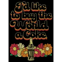Men's Coca Cola Unity I'd Like to Buy the World a Coke Retro T-Shirt