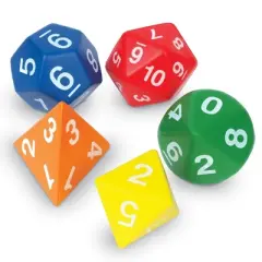 Learning Resources Jumbo Foam Polyhedral Dice