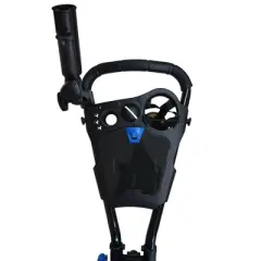 QWIK-FOLD 3 Wheel Push Pull Golf Cart - Foot Brake - ONE Second to Open & Close