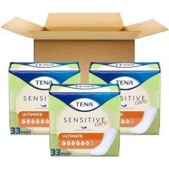 TENA Sensitive Care Incontinence Pads for Women - Ultimate Absorbency - 99ct