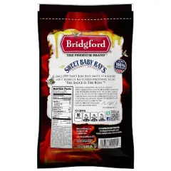 Bridgford Sweet Baby Ray&rsquo;s Beef Jerky Honey BBQ 10 oz  - Ready to Eat High Protein Jerky for Midday Energy Boost or a Post Workout Snack
