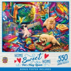 MasterPieces 550 Piece Jigsaw Puzzle for Adults - Pet's Play Room - 18"x24"