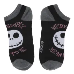 Nightmare Before Christmas Jack & Sally Adult Ankle Socks (Pack of 5)