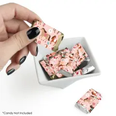 Big Dot of Happiness Run Wild Horses - Mini Candy Bar Wrapper Stickers - Pony Birthday Party Small Favors - 40 Count