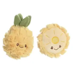 ebba Mini Pineapple Rattle & Crinkle Set Precious Produce Adorable Baby Stuffed Animal Yellow 4"