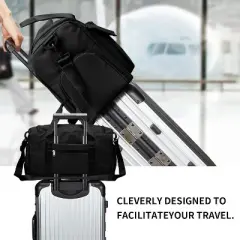 Luupatchy Carry On Weekender Backpack With Shoe Compartment, For Travel, Gym，Fishing, Travel Duffle Bag For Women, Men