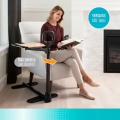 Stander Assist-A-Tray, Adjustable Swivel TV Tray Table & Laptop Desk with Elderly Stand Assist Handle