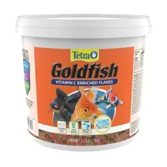 Tetra Clear Water Formula Goldfish Flakes Balanced Diet Fish Flavor Dry Fish Food - 2.2lbs