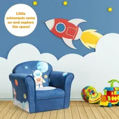 Costway Kids Cat/Astronaut/Lion/Synthetic Fake Animal/Elephant Sofa Children Armrest Couch Toddler Furniture Gift