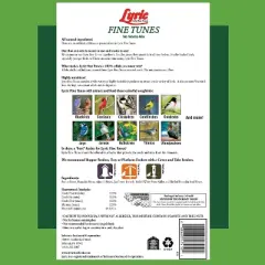 Lyric 15lb Tunes No Waste Wild Bird Food: Edible Mix, Attracts Songbirds, Vitamin E Rich