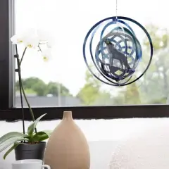 VP Home Celestial Planet Kinetic Wind Spinner for Yard and Garden