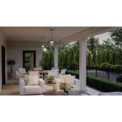 Urban Ambiance Luxury Coastal Outdoor Pendant 8''H x 9''W,  Stainless Steel Finish,  Santa-Ana Collection, UHP1324