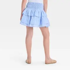 Girls' Smocked Waist Tiered Circle Skirt - art class&trade;