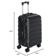 21 Inch Carry On Luggage with Spinner Wheels, Expandable Hardside Suitcase Height Adjustable Durable Rolling Luggage