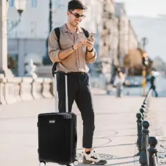 World Traveler Dejuno Monarch 20-Inch Carry-On Lightweight Hardside Polycarbonate Expandable Spinner Luggage with TSA Lock