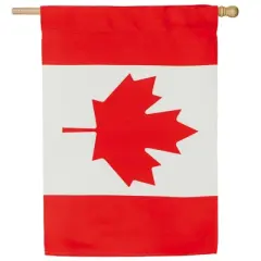 Evergreen Canada Suede House Flag 28 x 44 Inches Outdoor Decor for Homes and Gardens