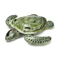 Intex Realistic Sea Turtle Inflatable Ride On Pool Float with Heavy Duty Handles for Pool Rafts and Inflatable Ride Ons (4 Pack)