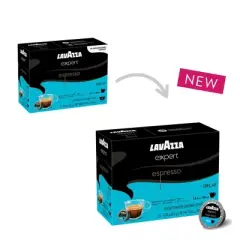 Lavazza Expert Espresso Decaf Capsules, Medium Roast, Arabica and Robusta Blend, Compatible with Lavazza Classy Machines (36 Capsules)