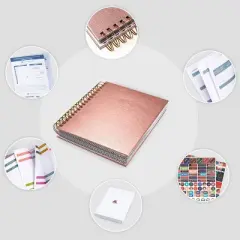 Undated Planner Bill Organizer 8"x9.25" Rose Gold - Clever Fox