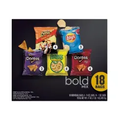 Frito-Lay Snacks Bold Mix Variety Pack - 18ct/17oz