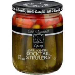 Sable & Rosenfeld Tipsy Garlic & Dill Cocktail Stirrers - Case of 6 - 16 oz
