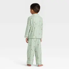 Toddler Gingerbread Striped Long Sleeve Shirt and Pants Holiday Matching Family Pajama Set - Wondershop&trade; Cream